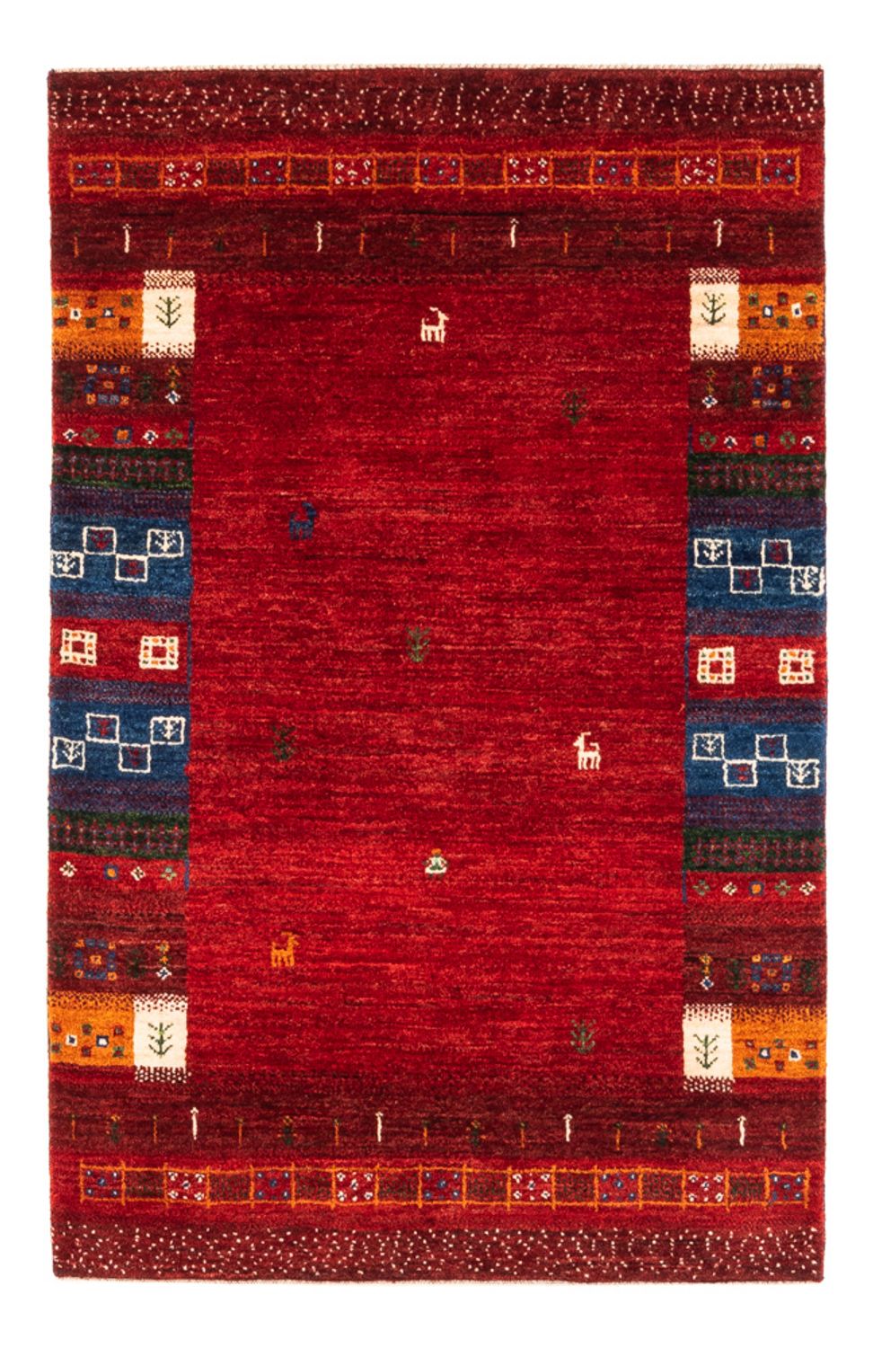 Tapis Gabbeh - Loribaft Persan - Royal - 130 x 86 cm - multicolore