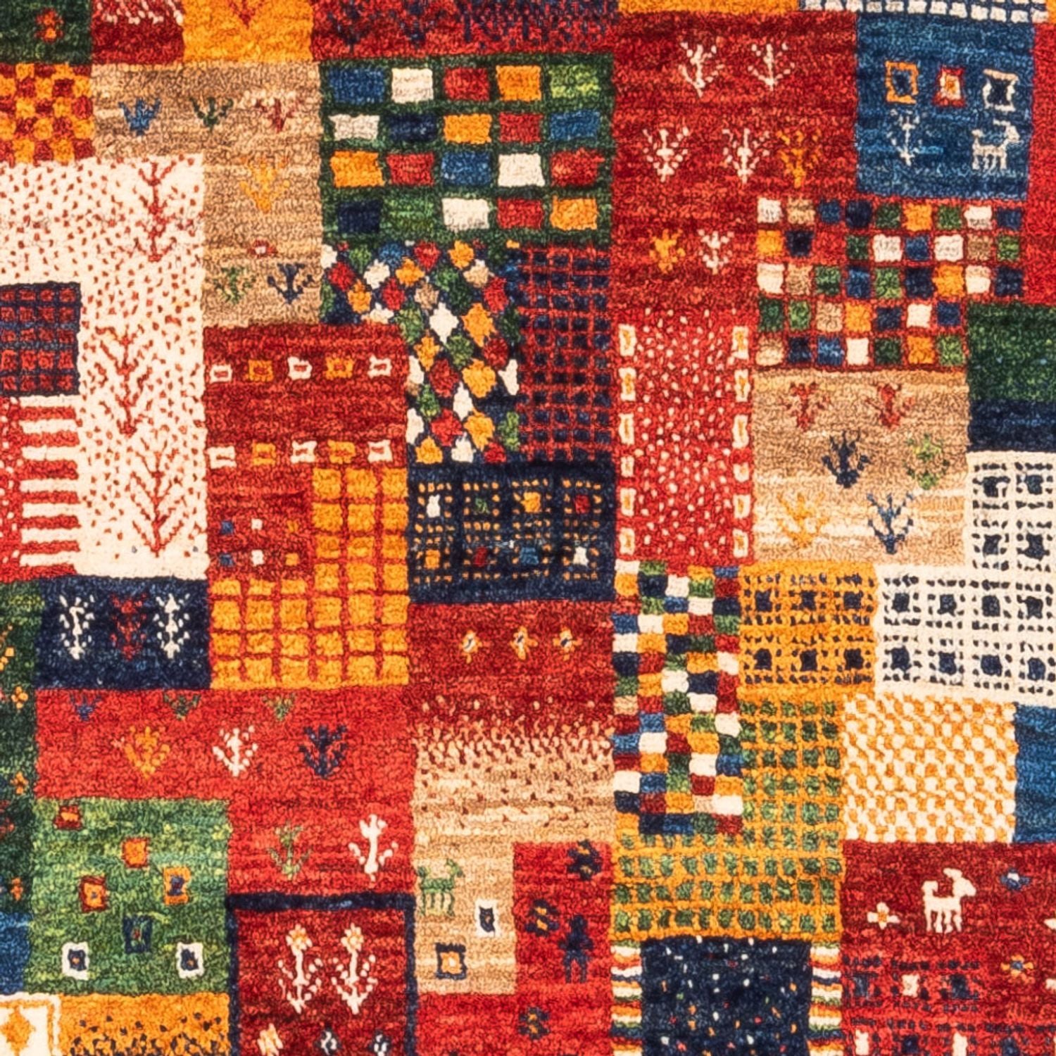 Tapis Gabbeh - Loribaft Persan - Royal - 123 x 87 cm - multicolore