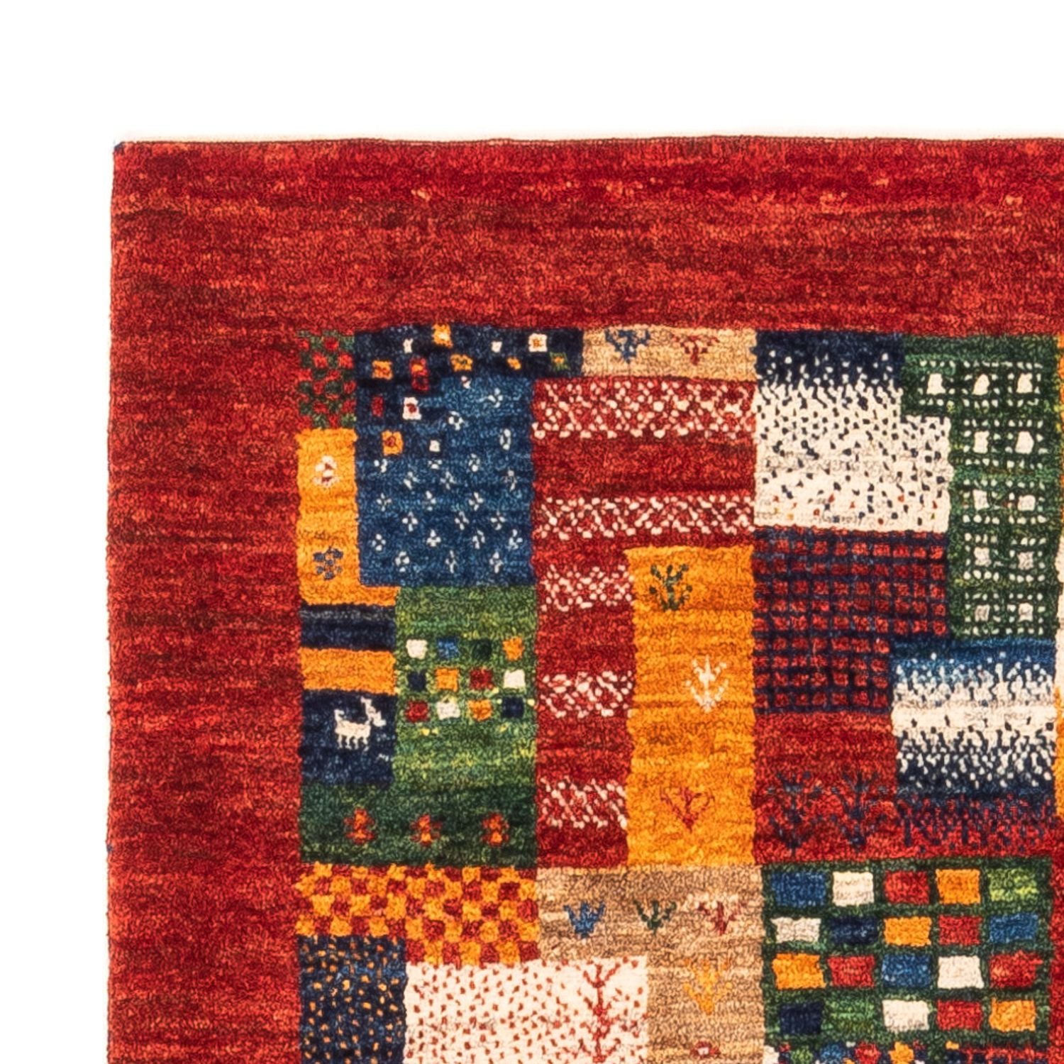 Tapis Gabbeh - Loribaft Persan - Royal - 123 x 87 cm - multicolore