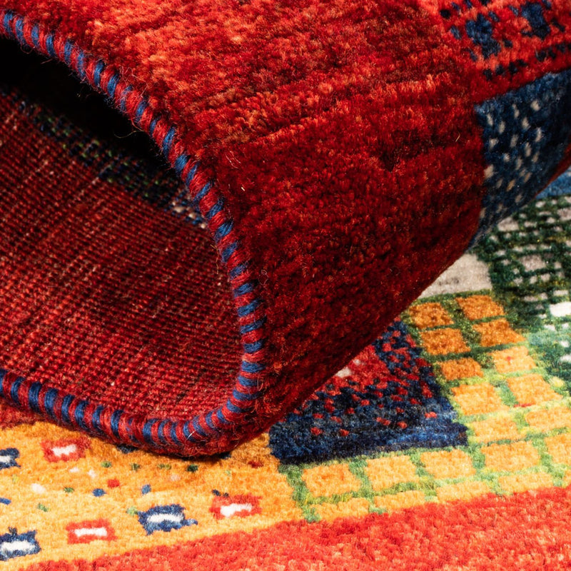 Tapis Gabbeh - Loribaft Persan - Royal - 123 x 87 cm - multicolore