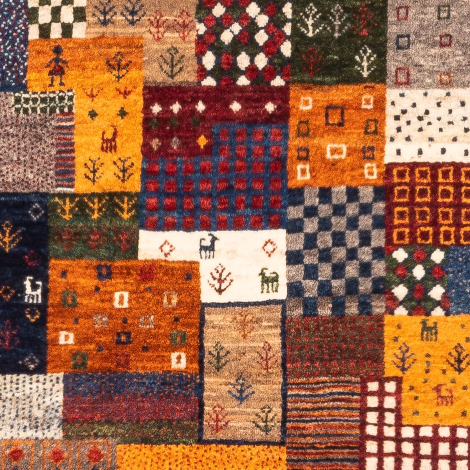 Tapis Gabbeh - Loribaft Persan - Royal - 130 x 83 cm - multicolore