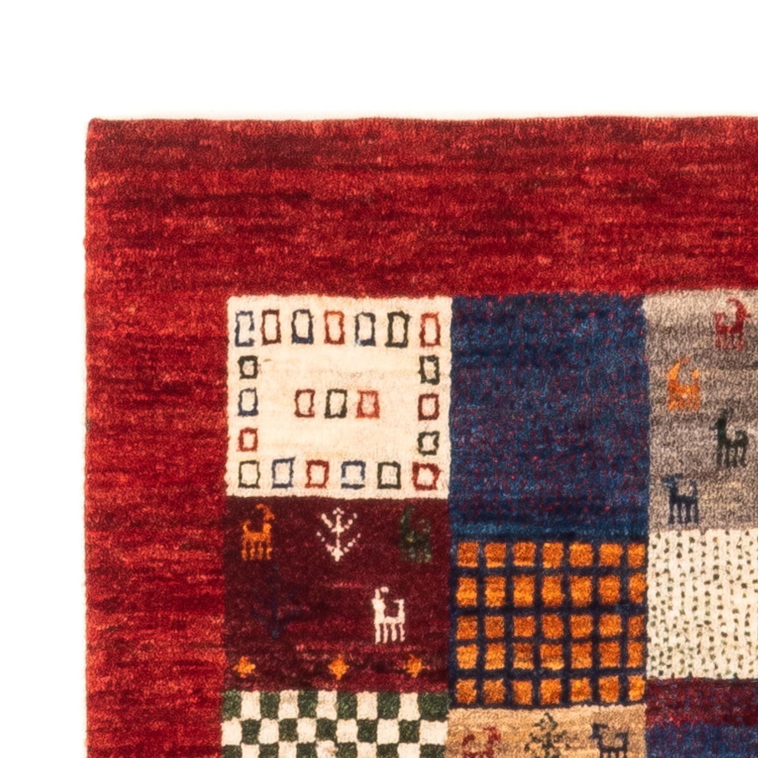Tapis Gabbeh - Loribaft Persan - Royal - 130 x 83 cm - multicolore