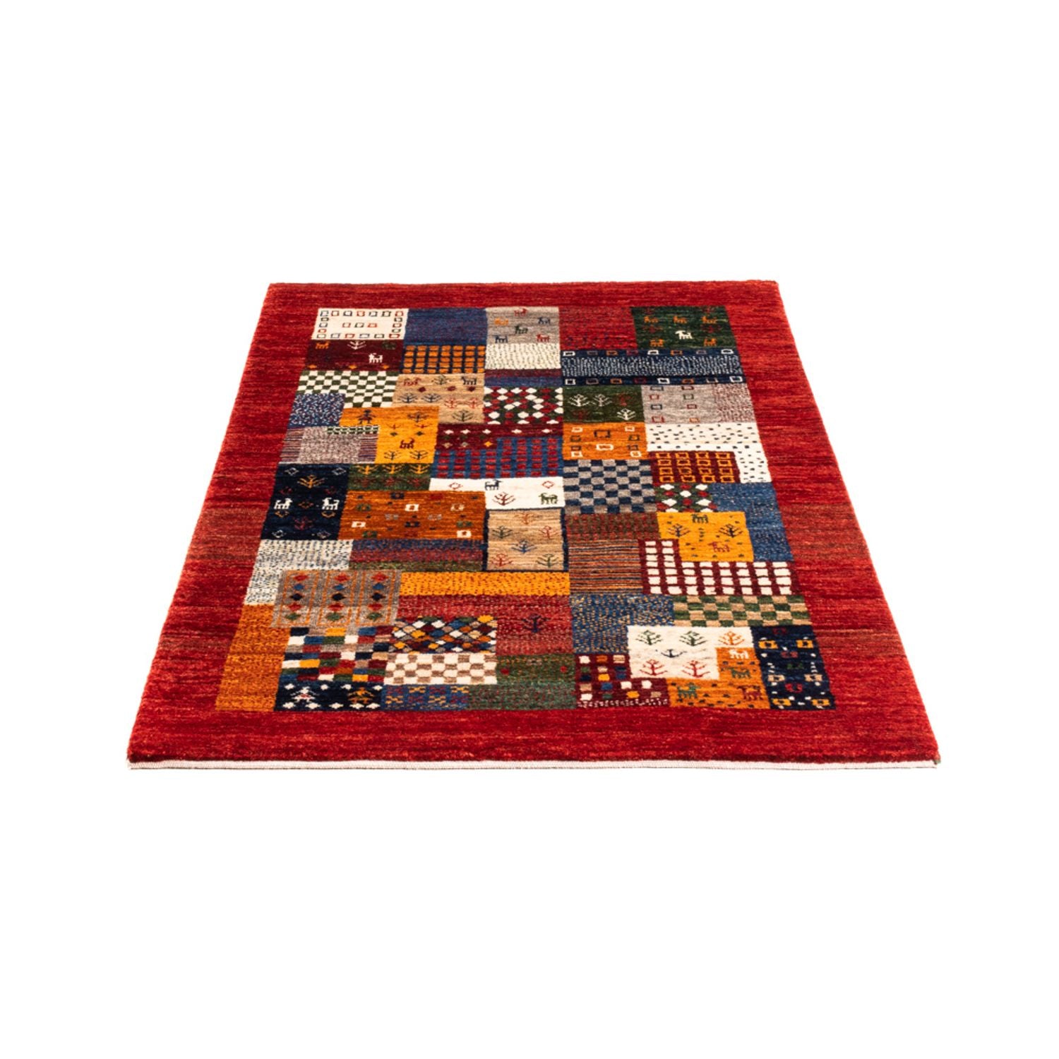 Tapis Gabbeh - Loribaft Persan - Royal - 130 x 83 cm - multicolore