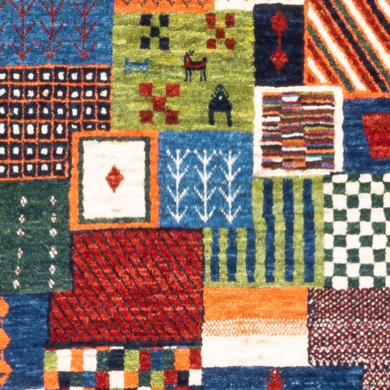 Tapis Gabbeh - Loribaft Persan - Royal - 131 x 81 cm - multicolore