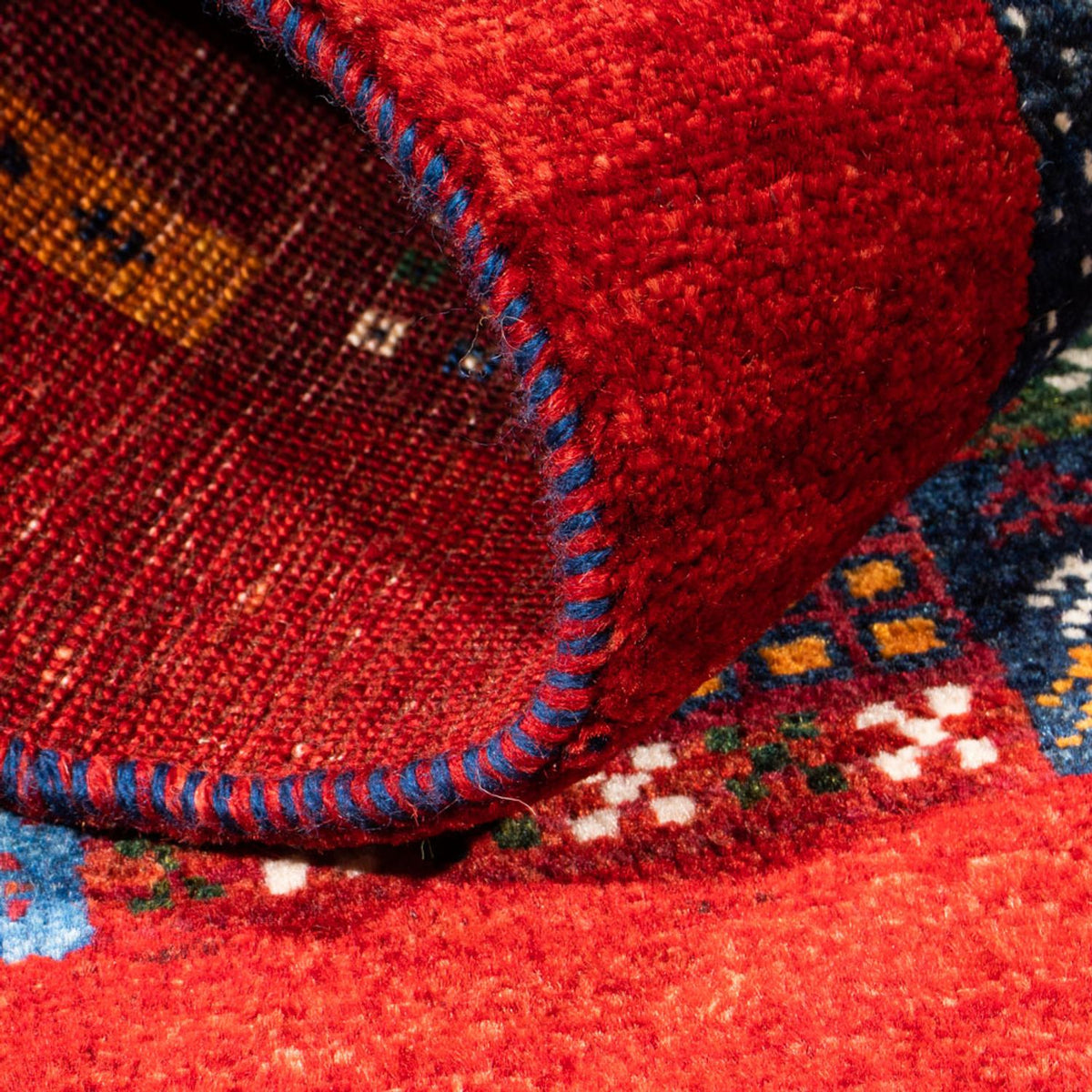 Tapis Gabbeh - Loribaft Persan - Royal - 130 x 83 cm - multicolore