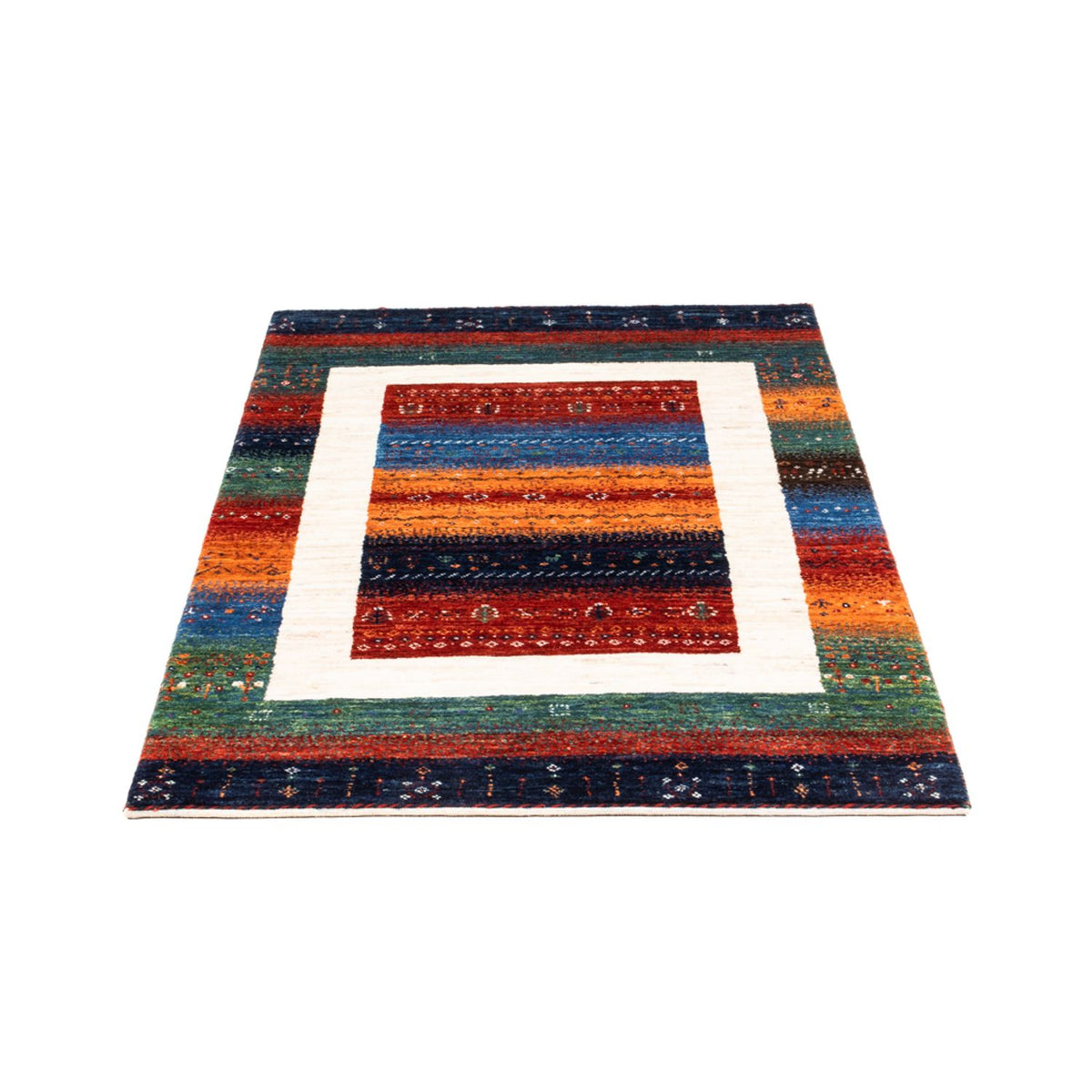 Tapis Gabbeh - Loribaft Persan - Royal - 140 x 84 cm - multicolore