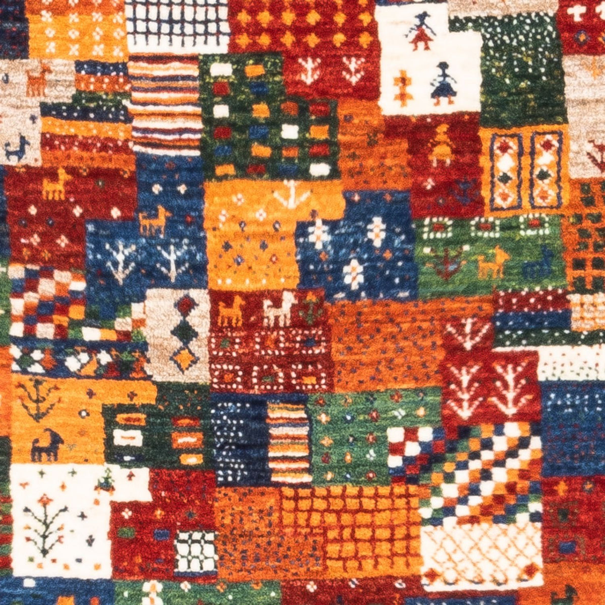 Tapis Gabbeh - Loribaft Persan - Royal - 125 x 80 cm - multicolore