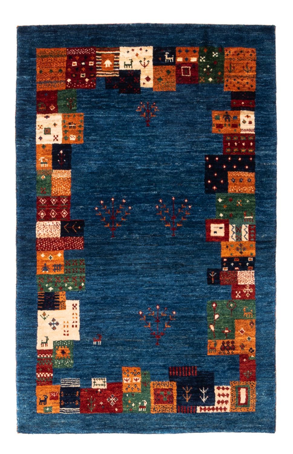 Tapis Gabbeh - Loribaft Persan - Royal - 128 x 83 cm - multicolore