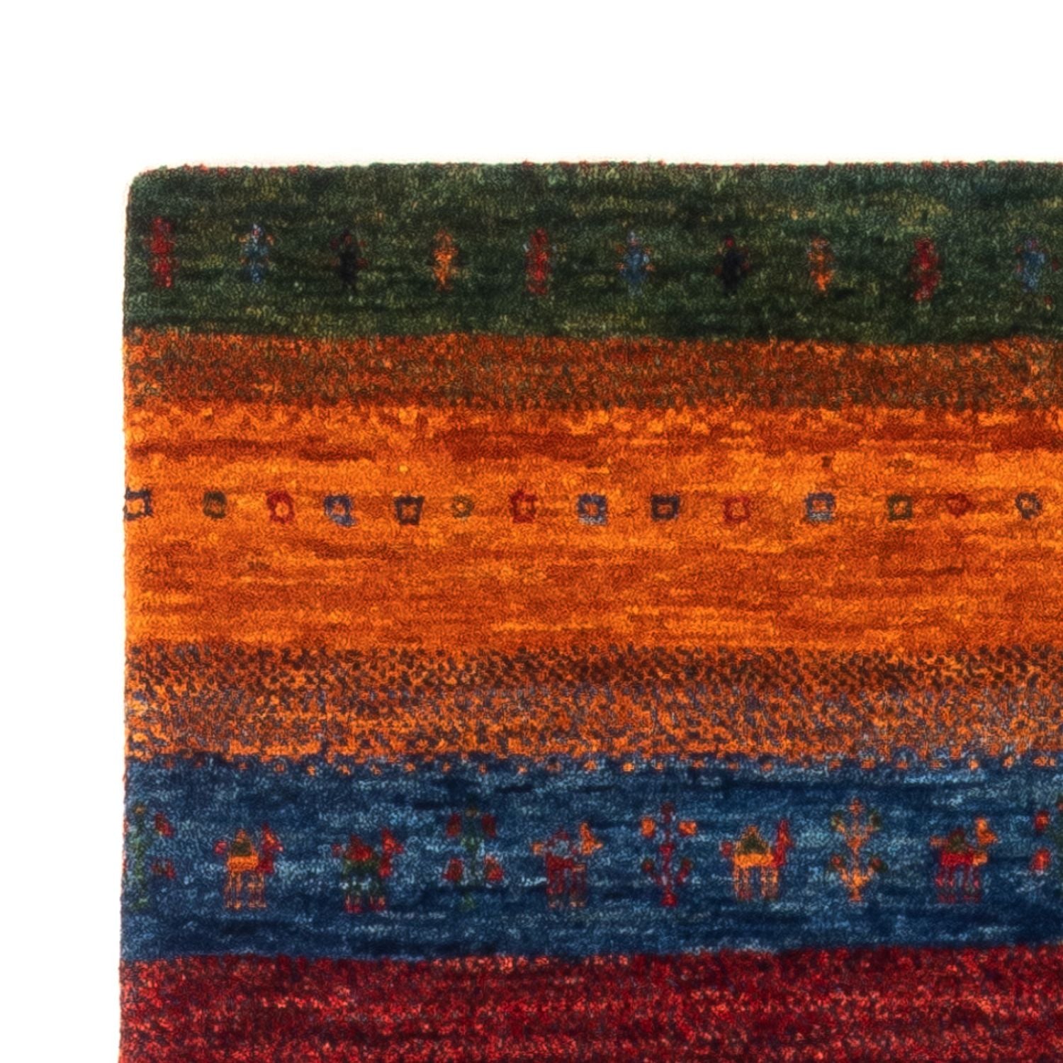 Tapis Gabbeh - Loribaft Persan - Royal - 137 x 86 cm - multicolore