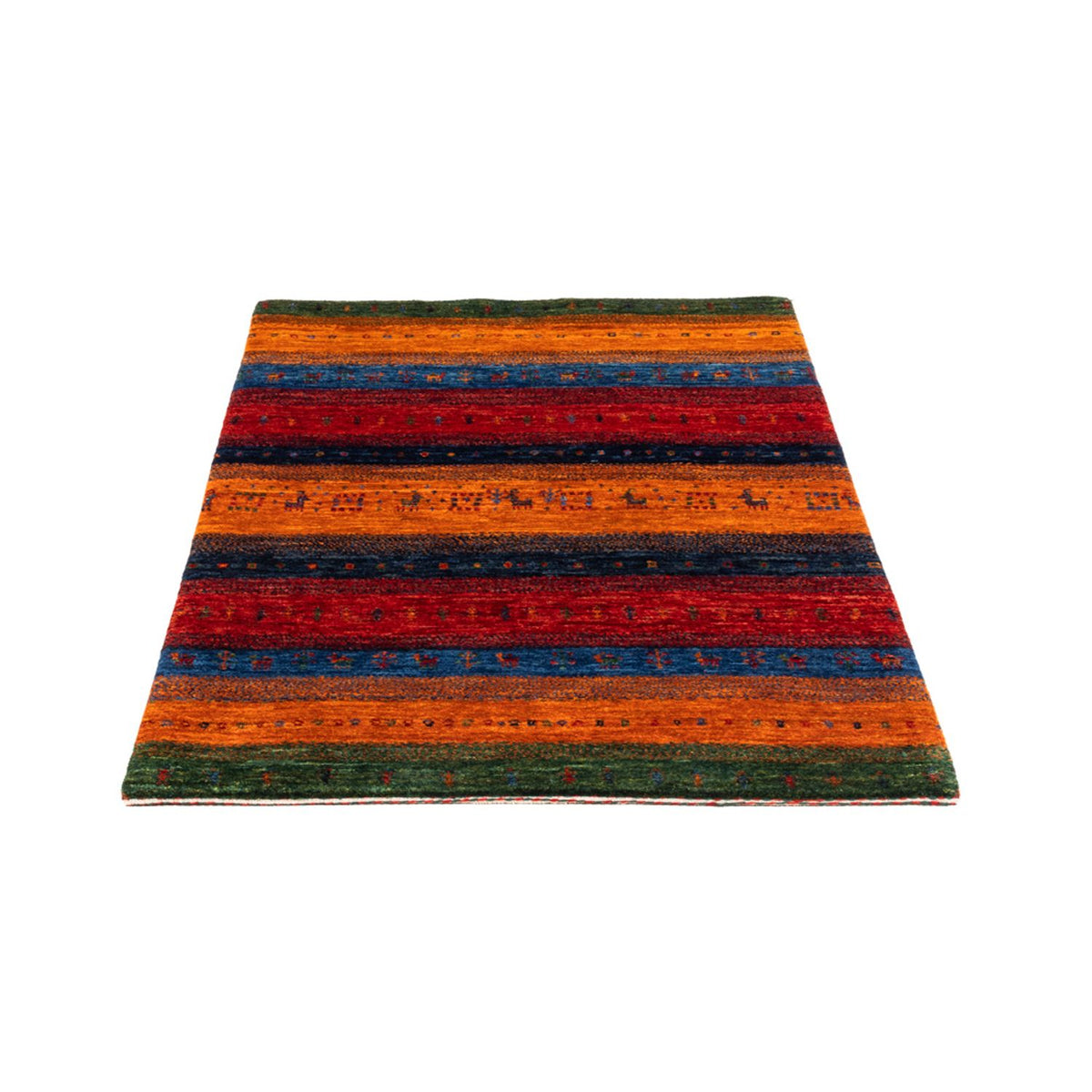 Tapis Gabbeh - Loribaft Persan - Royal - 137 x 86 cm - multicolore