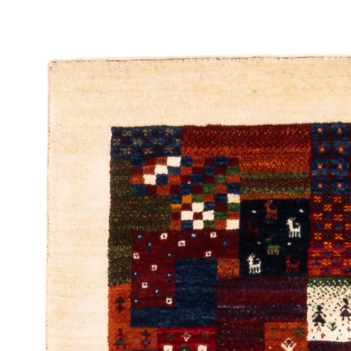 Tapis Gabbeh - Loribaft Persan - Royal - 134 x 84 cm - multicolore