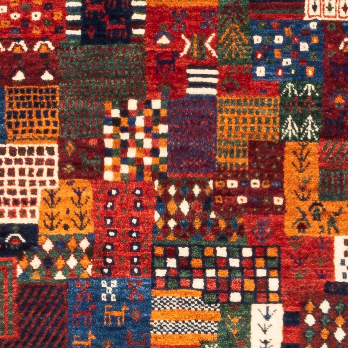 Tapis Gabbeh - Loribaft Persan - Royal - 134 x 82 cm - multicolore