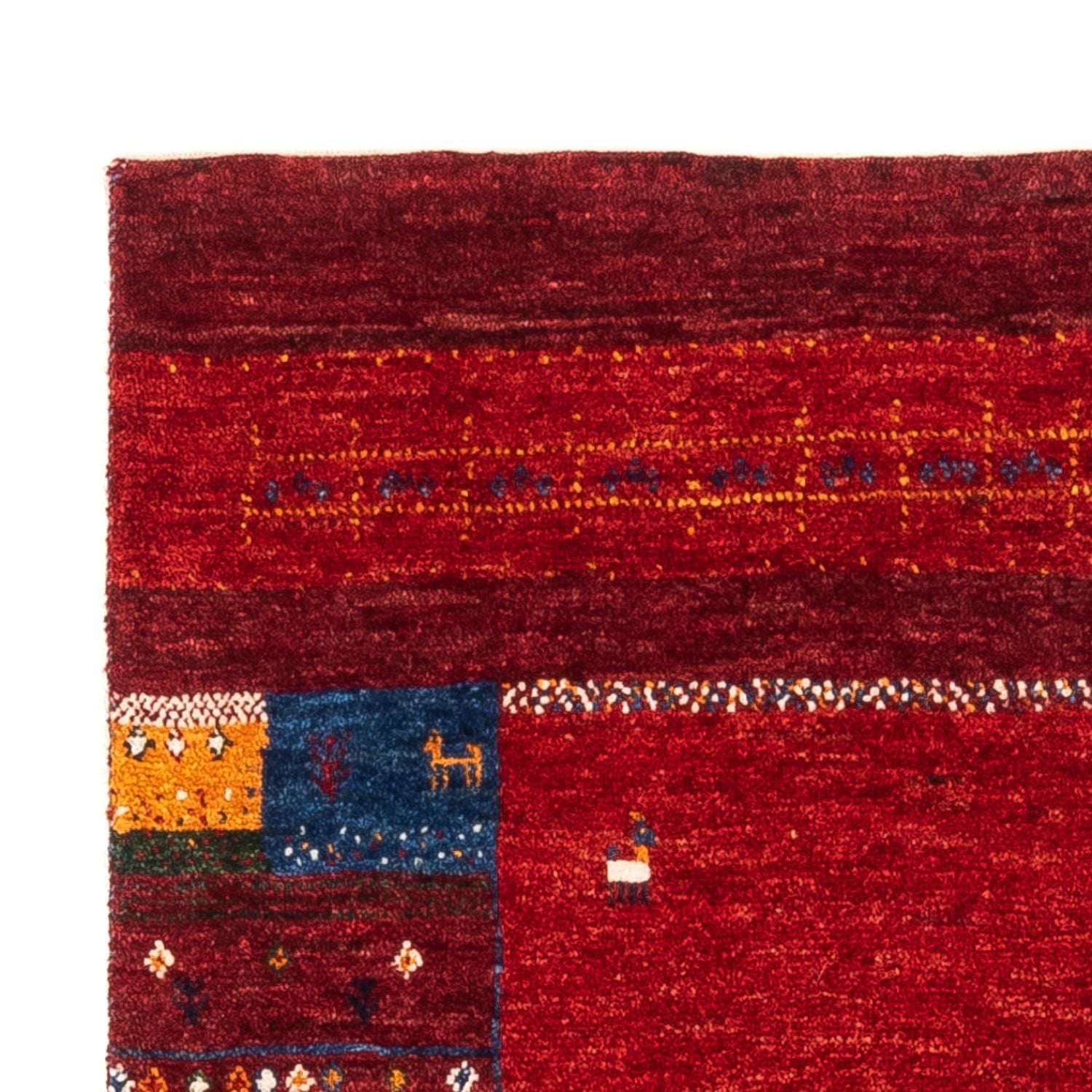 Tapis Gabbeh - Loribaft Persan - Royal - 121 x 81 cm - multicolore