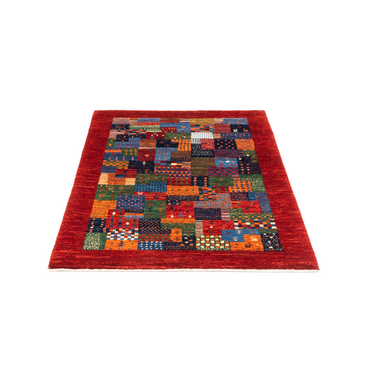 Tapis Gabbeh - Loribaft Persan - Royal - 133 x 87 cm - multicolore
