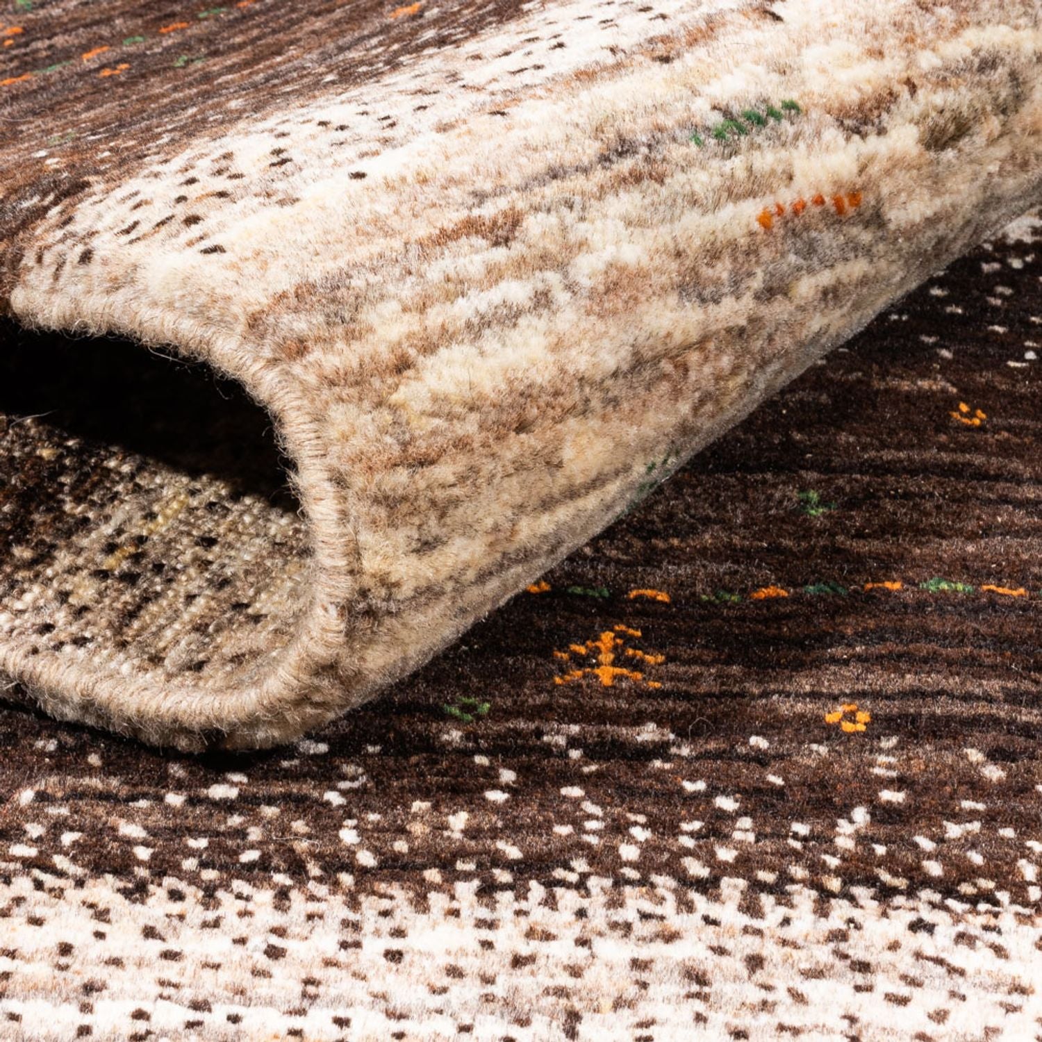 Tapis Gabbeh - Loribaft Persan - 198 x 160 cm - gris