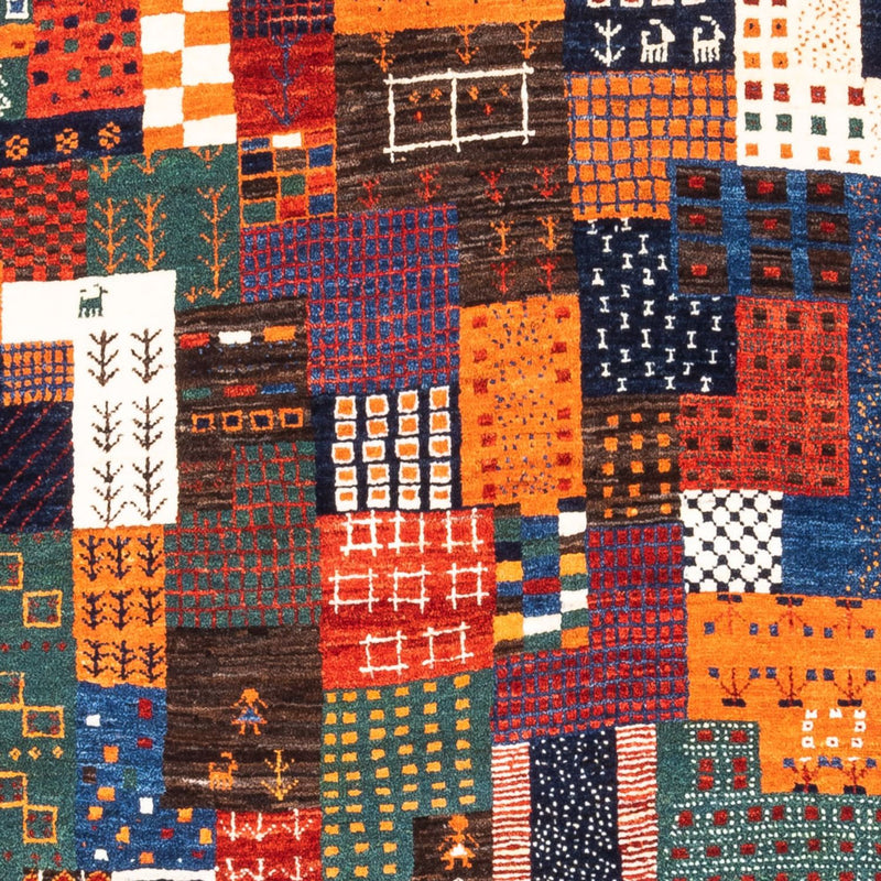 Tapis Gabbeh - Loribaft Persan - Royal - 143 x 101 cm - multicolore