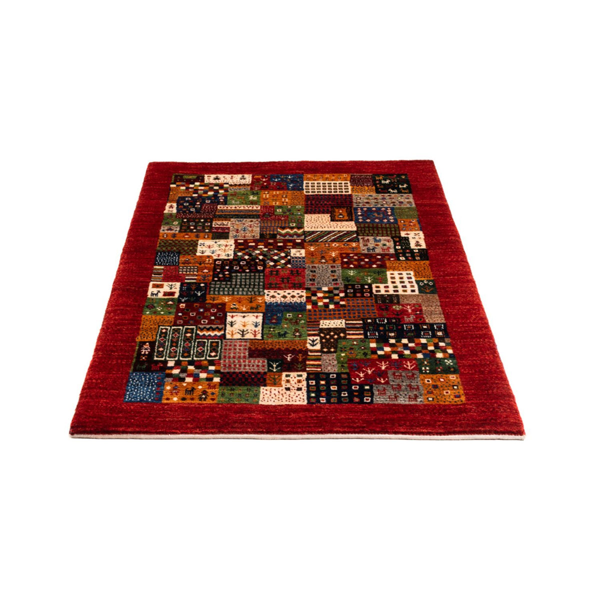 Tapis Gabbeh - Loribaft Persan - Royal - 142 x 88 cm - multicolore