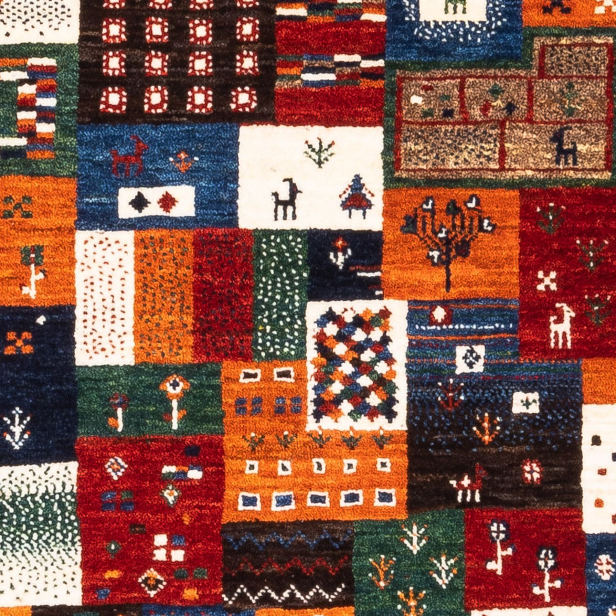 Tapis Gabbeh - Loribaft Persan - Royal - 130 x 92 cm - multicolore