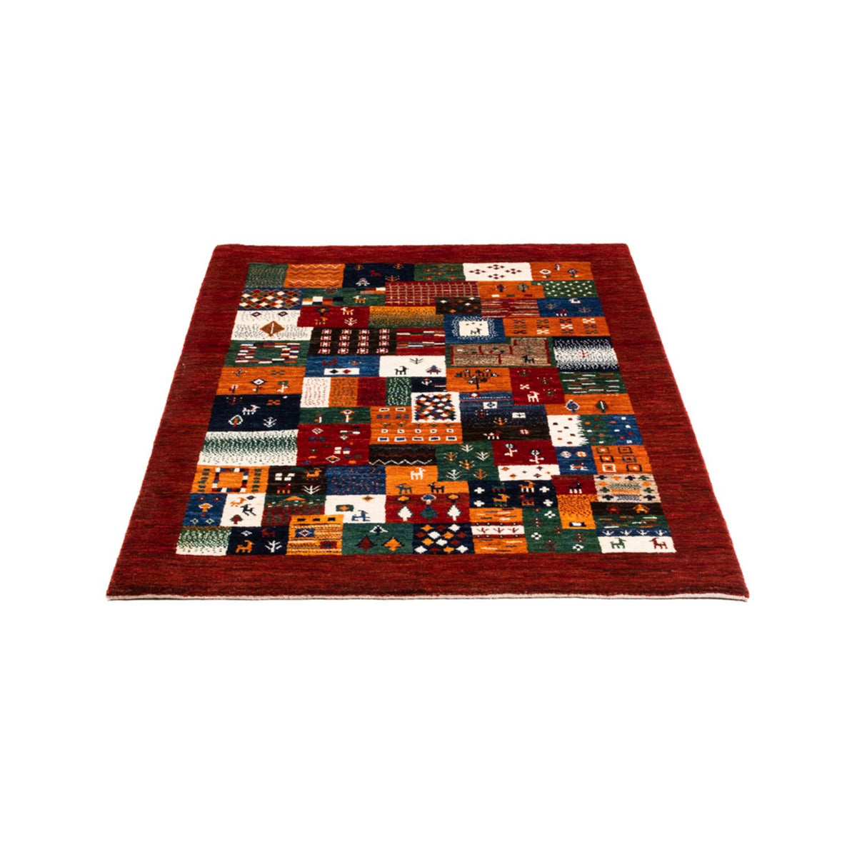 Tapis Gabbeh - Loribaft Persan - Royal - 130 x 92 cm - multicolore