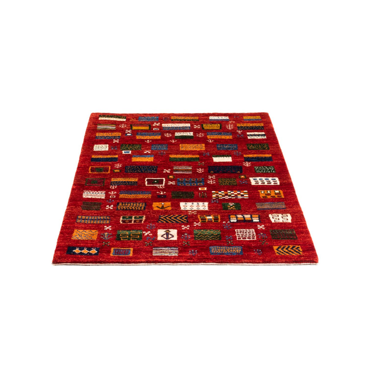 Tapis Gabbeh - Loribaft Persan - Royal - 126 x 84 cm - multicolore