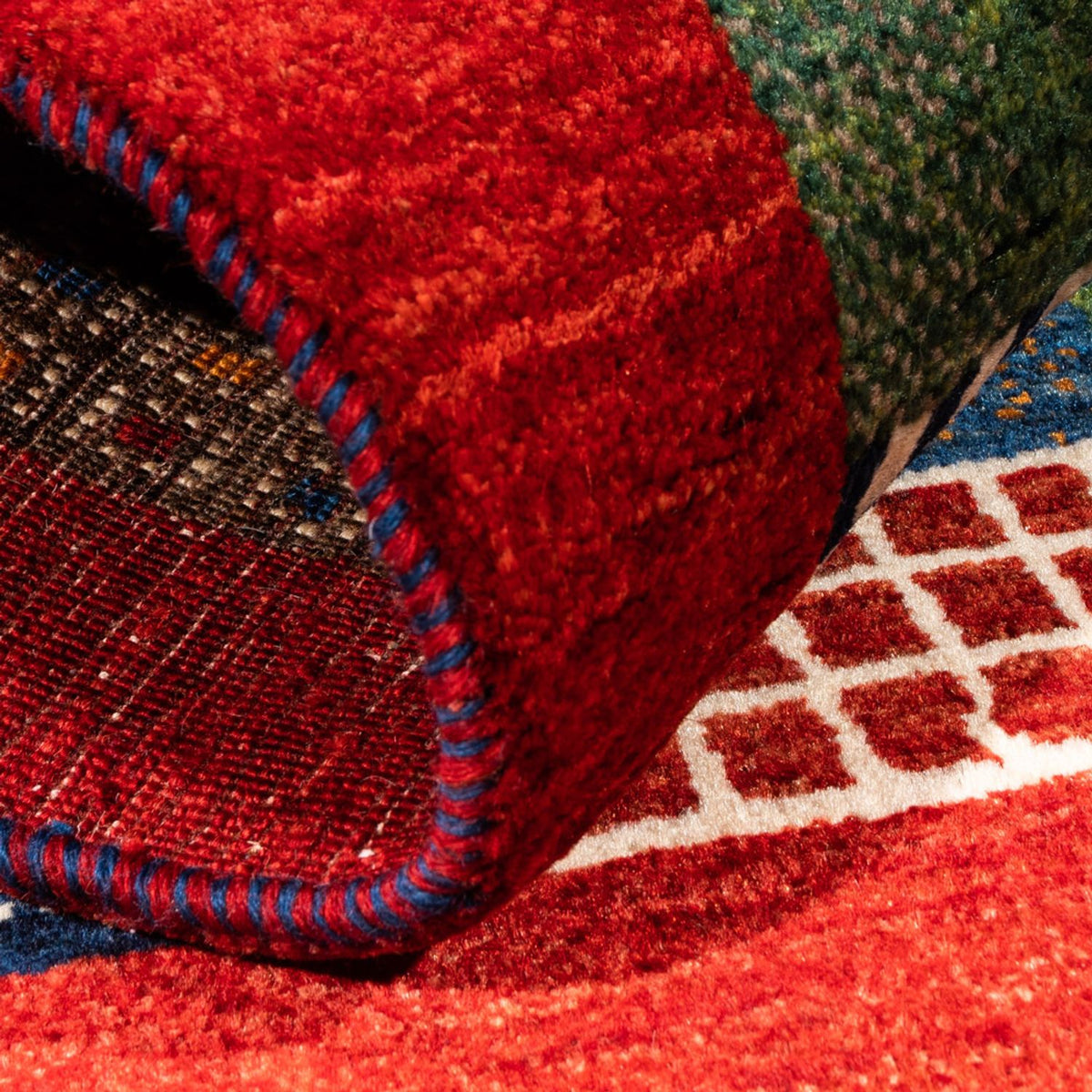 Tapis Gabbeh - Loribaft Persan - Royal - 125 x 80 cm - multicolore