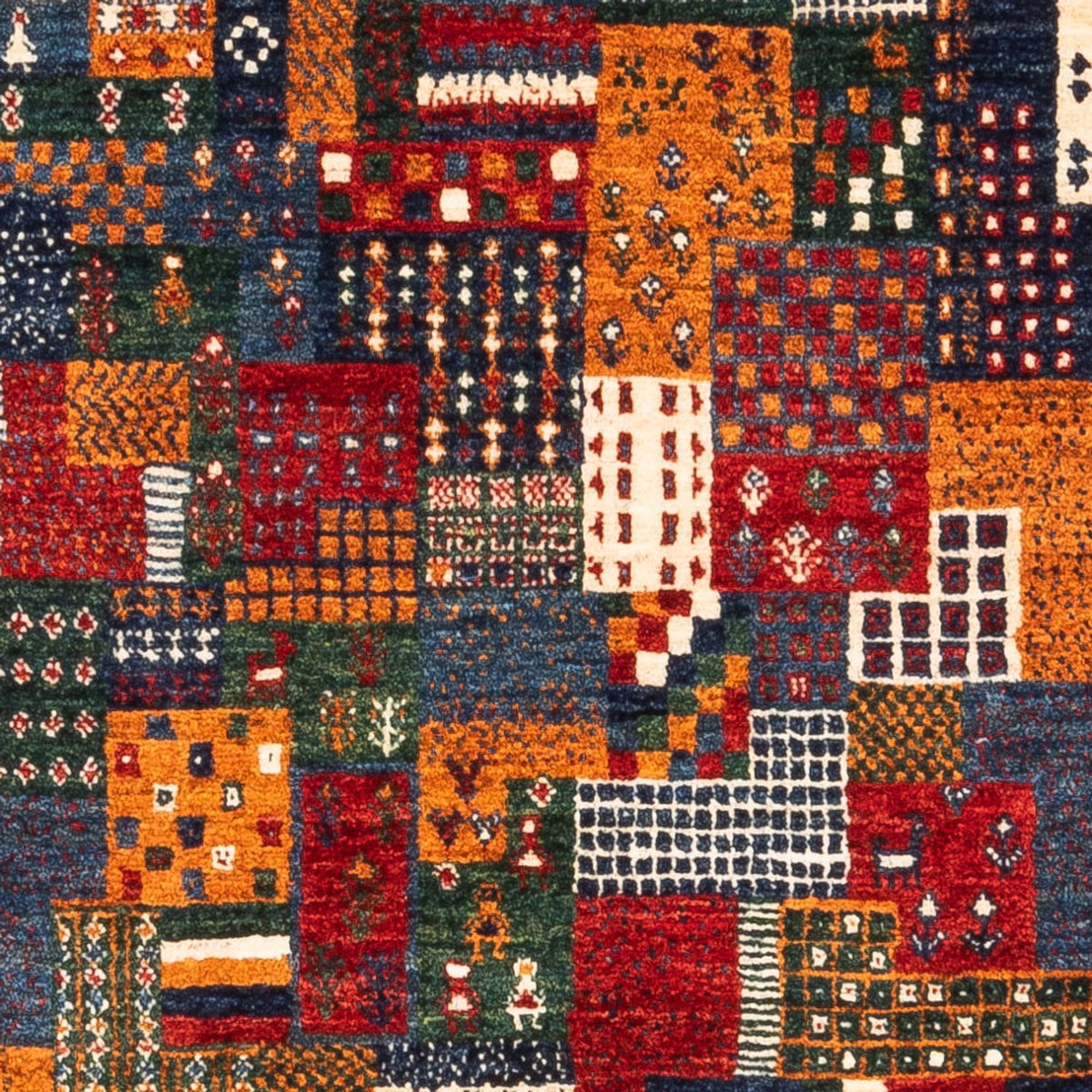 Tapis Gabbeh - Loribaft Persan - Royal - 122 x 82 cm - multicolore