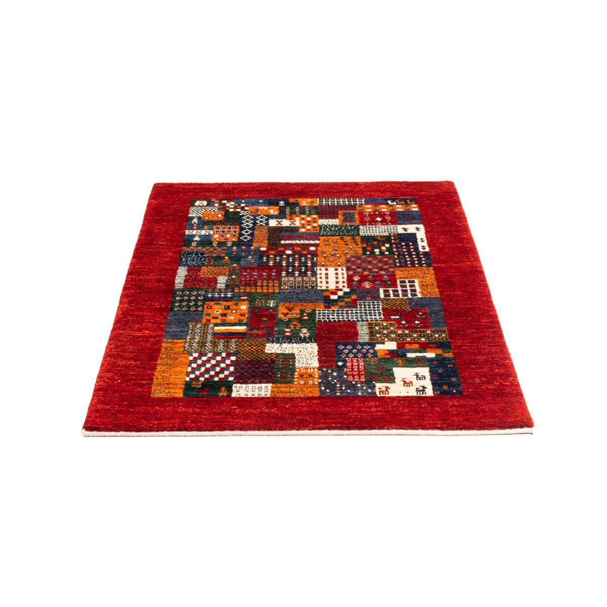Tapis Gabbeh - Loribaft Persan - Royal - 122 x 82 cm - multicolore