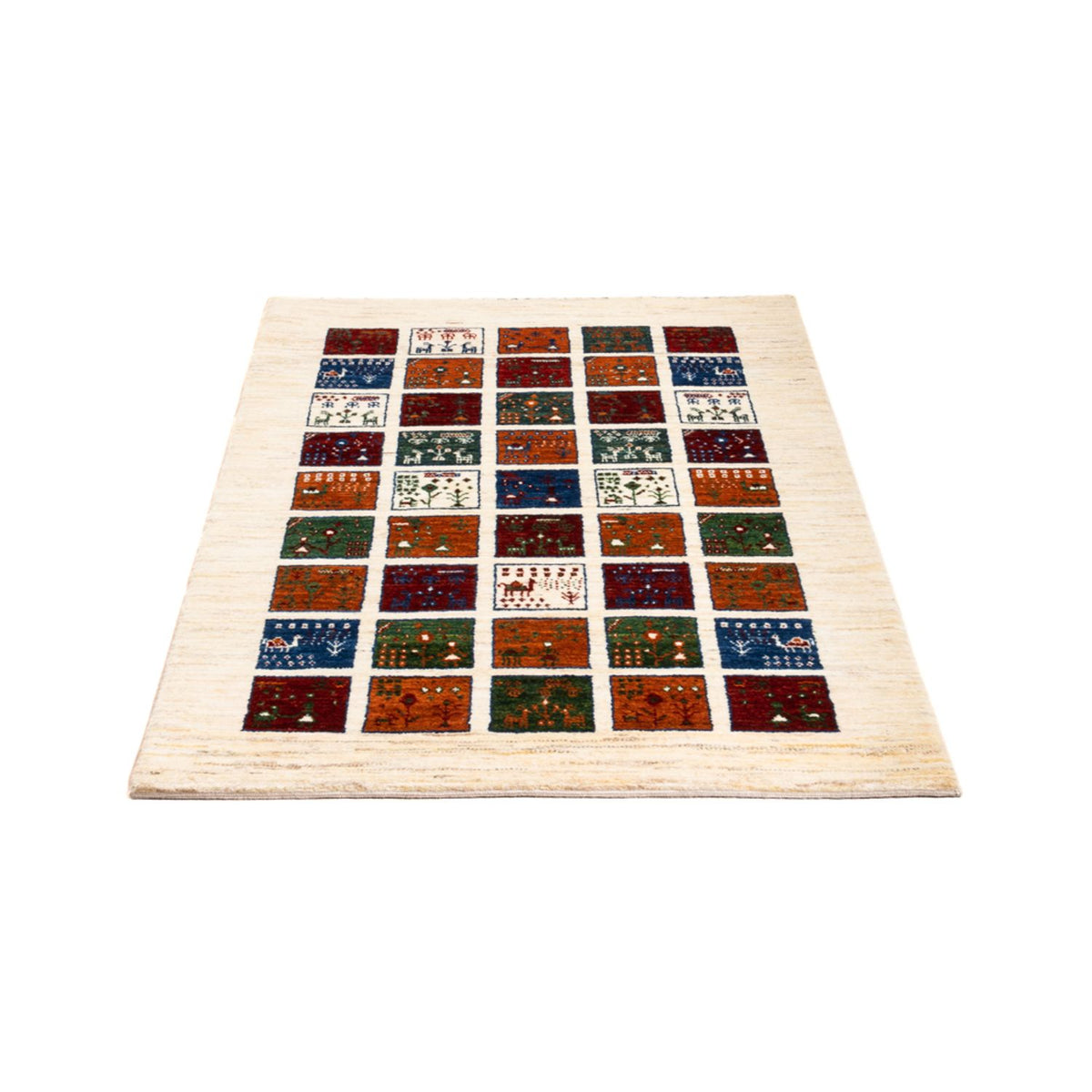 Tapis Gabbeh - Loribaft Persan - Royal - 132 x 84 cm - multicolore