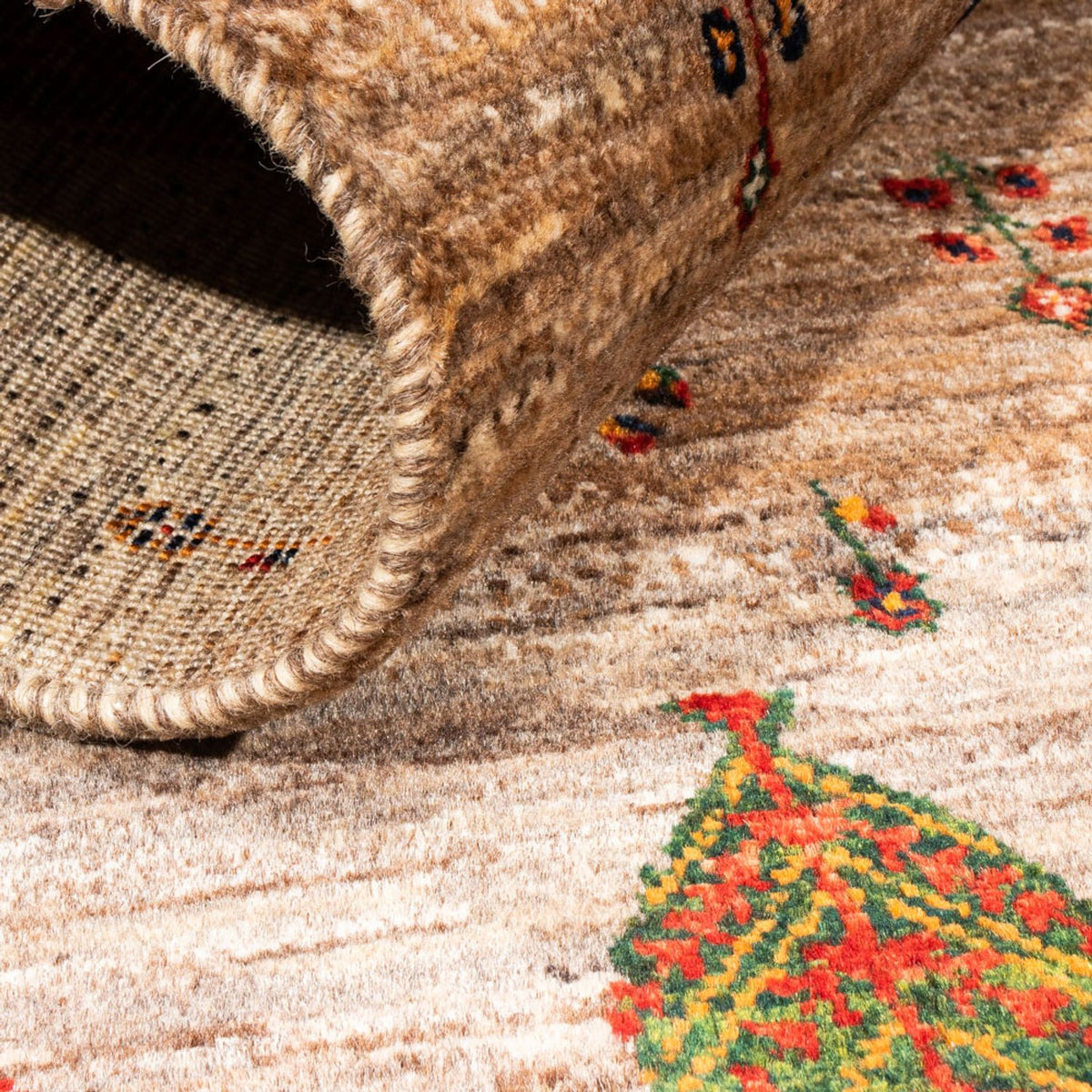 Tapis Gabbeh - Loribaft Persan - Royal - 133 x 83 cm - gris