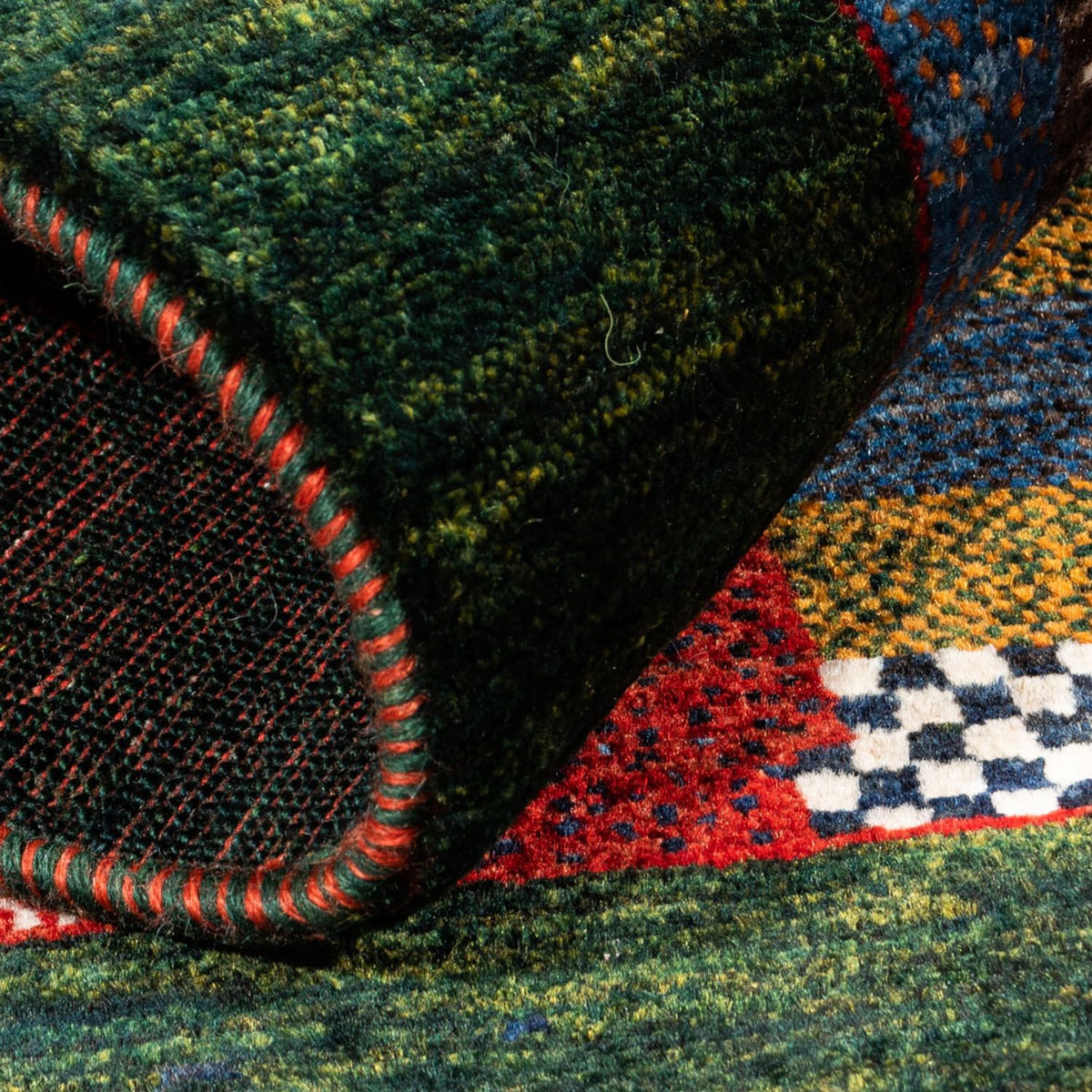 Tapis Gabbeh - Loribaft Persan - Royal - 135 x 83 cm - multicolore