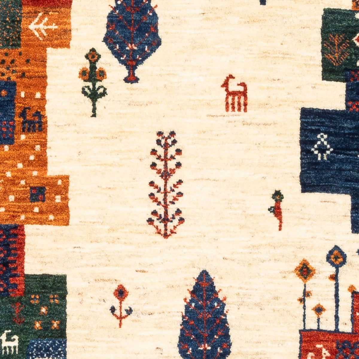 Tapis Gabbeh - Loribaft Persan - Royal - 130 x 85 cm - multicolore