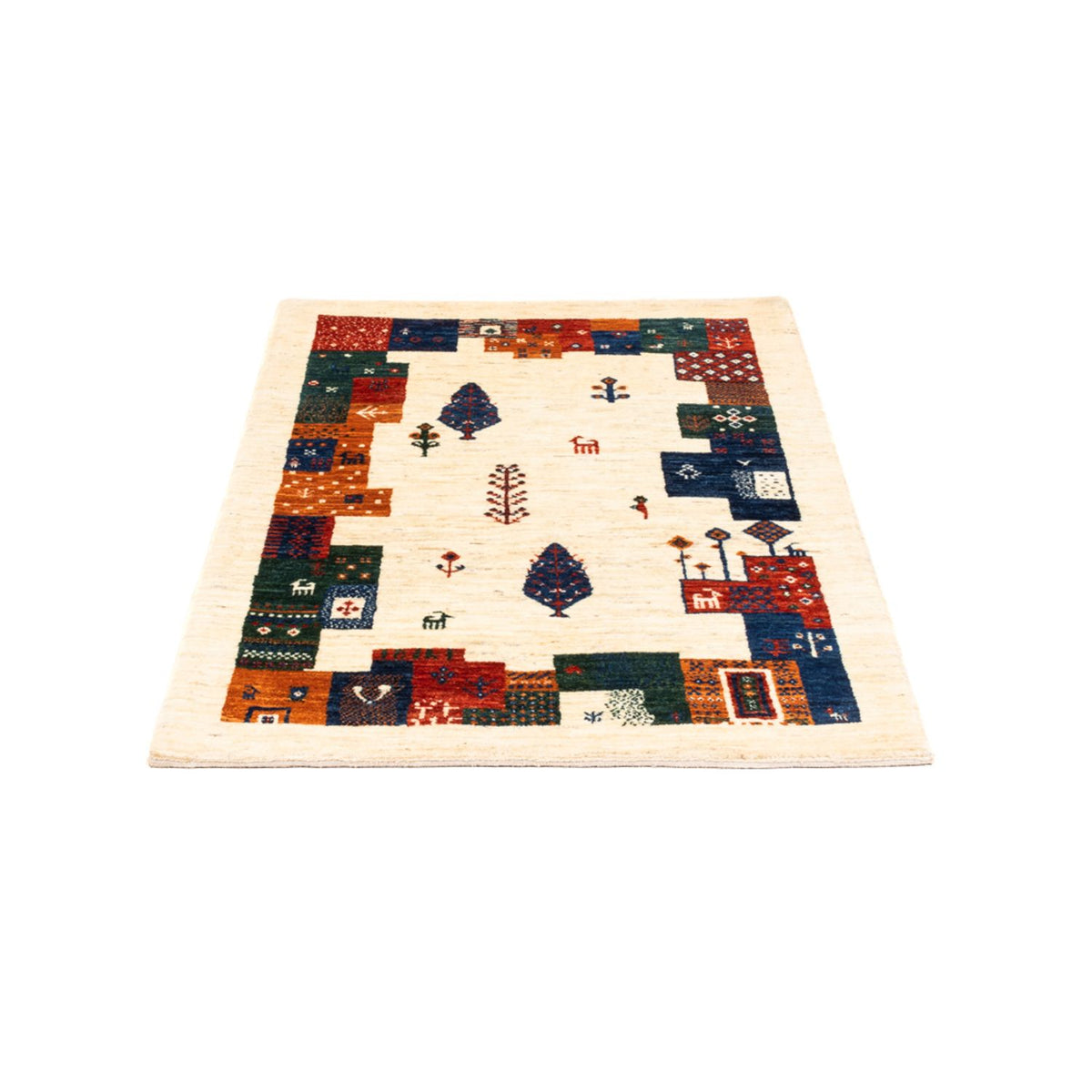 Tapis Gabbeh - Loribaft Persan - Royal - 130 x 85 cm - multicolore