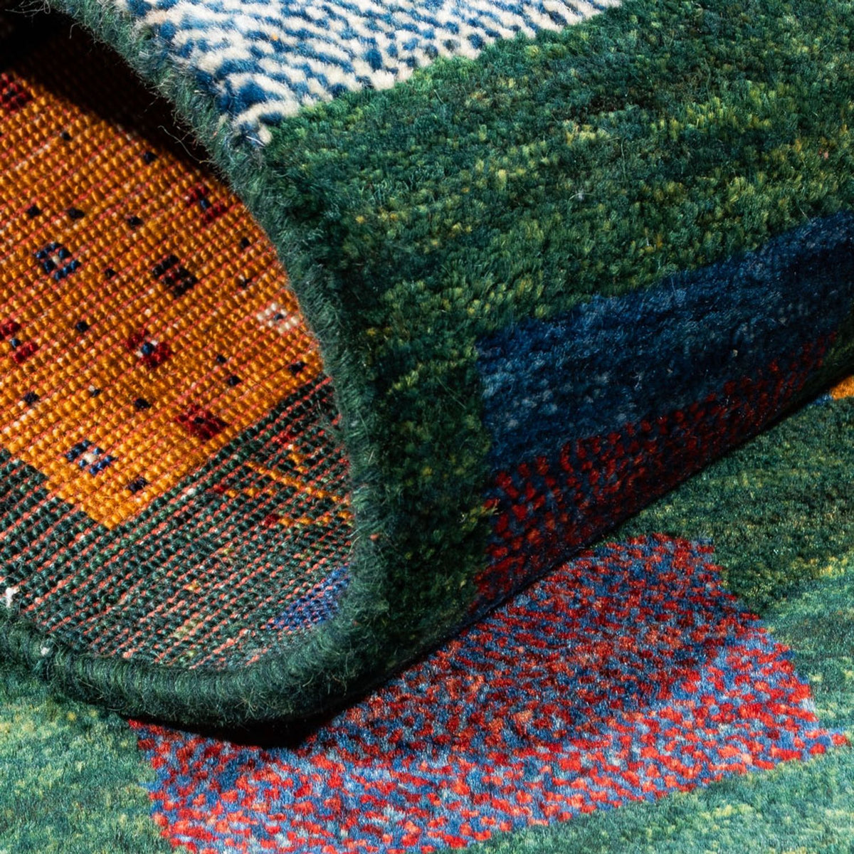 Tapis Gabbeh - Loribaft Persan - Royal - 125 x 80 cm - multicolore