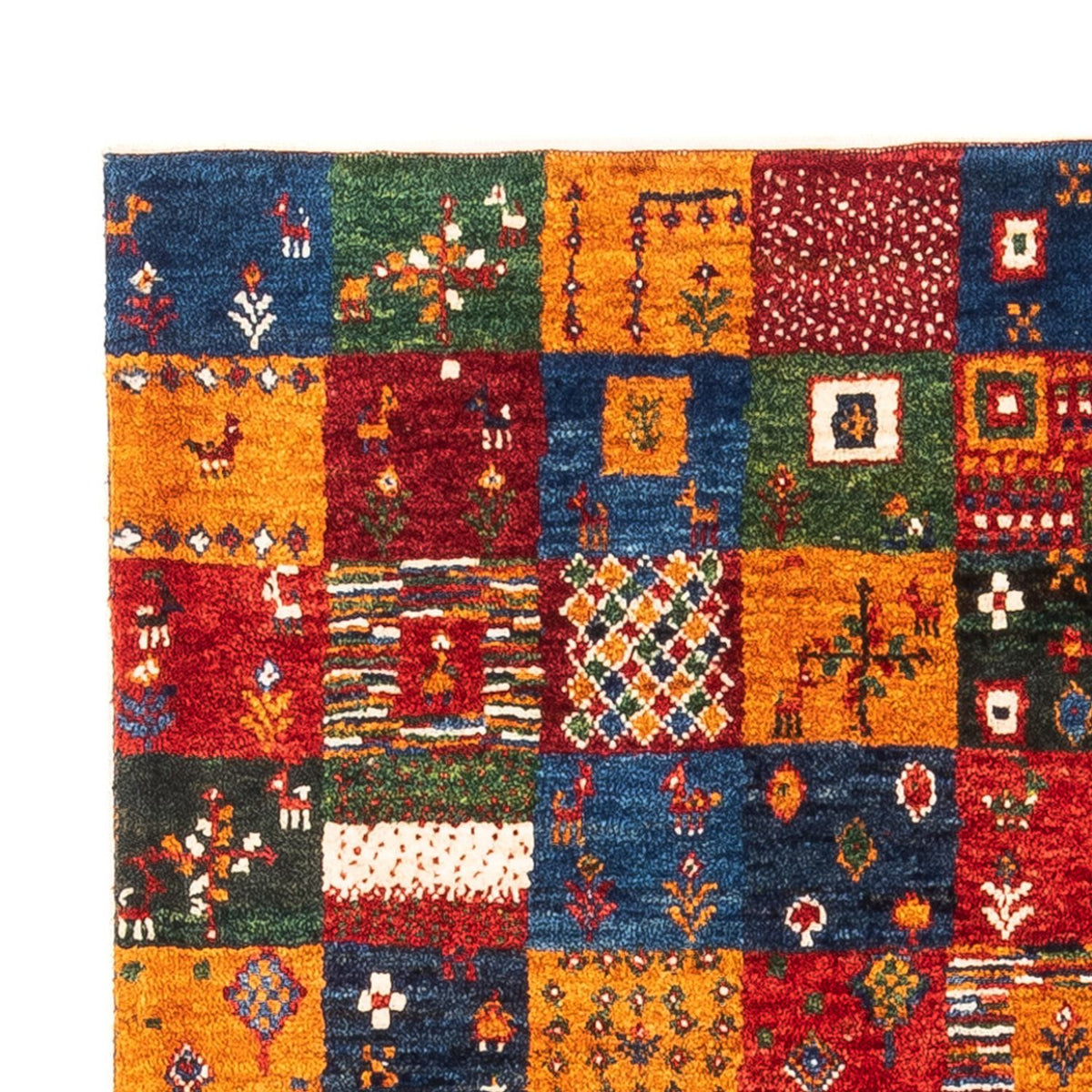 Tapis Gabbeh - Loribaft Persan - Royal - 119 x 85 cm - multicolore