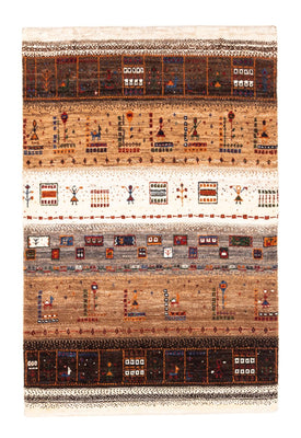 Tapis Gabbeh - Loribaft Persan - Royal - 124 x 85 cm - multicolore