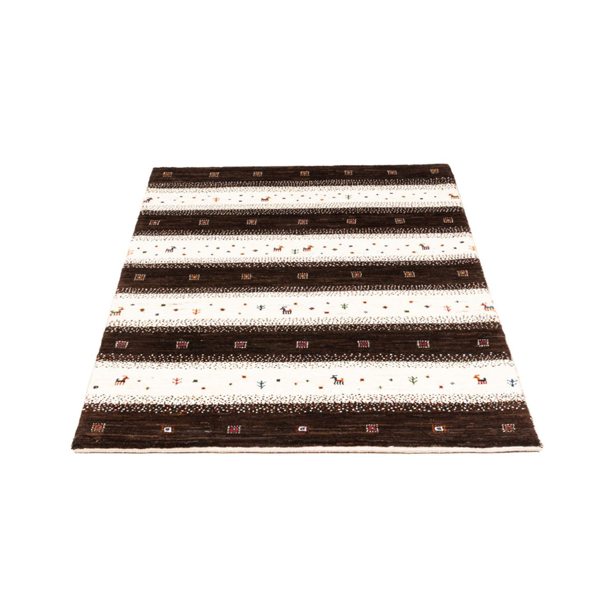 Tapis Gabbeh - Loribaft Persan - Royal - 136 x 84 cm - multicolore