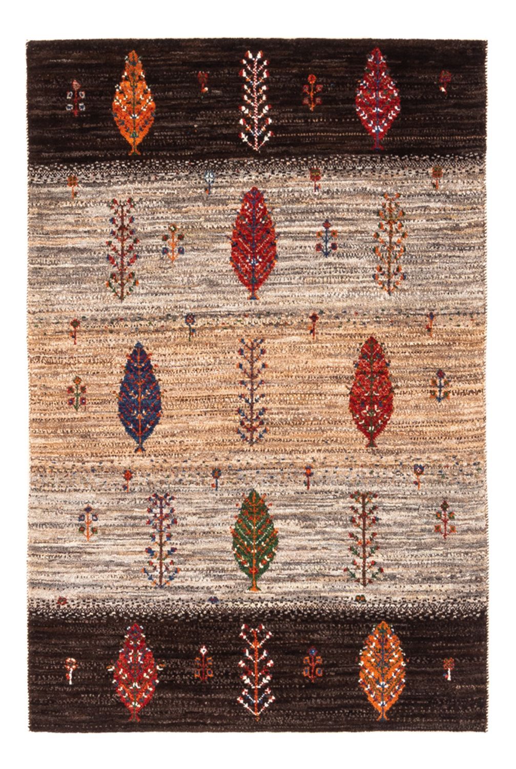 Tapis Gabbeh - Loribaft Persan - Royal - 126 x 85 cm - multicolore