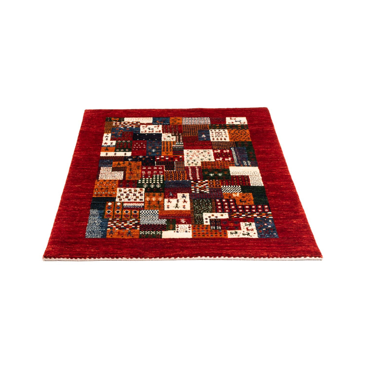 Tapis Gabbeh - Loribaft Persan - Royal - 120 x 85 cm - multicolore