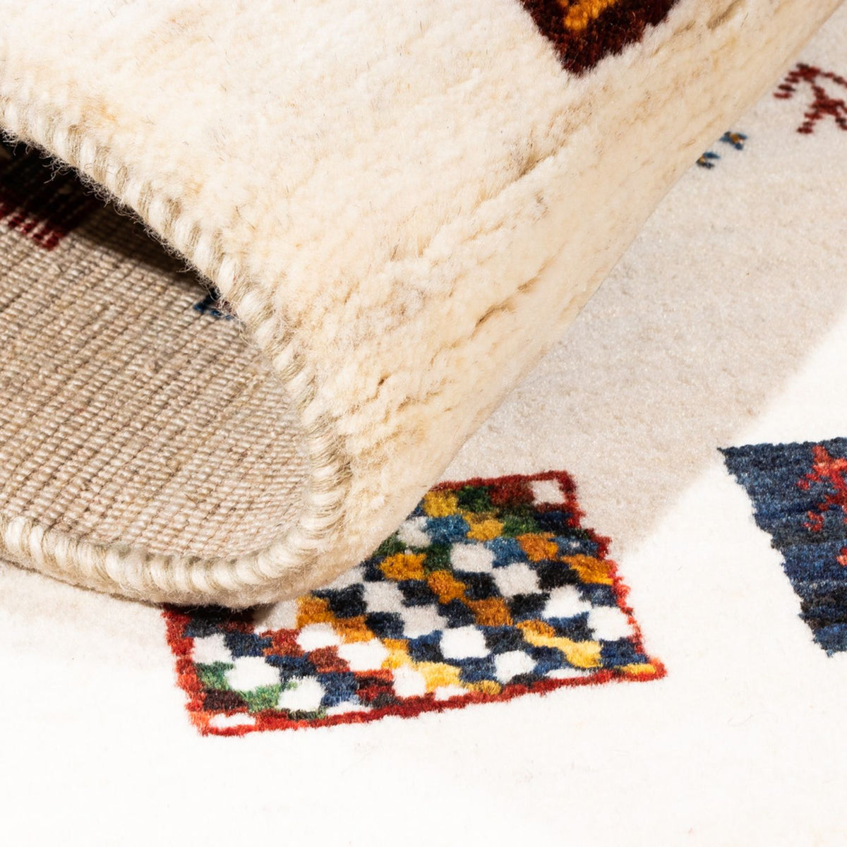 Tapis Gabbeh - Loribaft Persan - Royal - 132 x 84 cm - multicolore