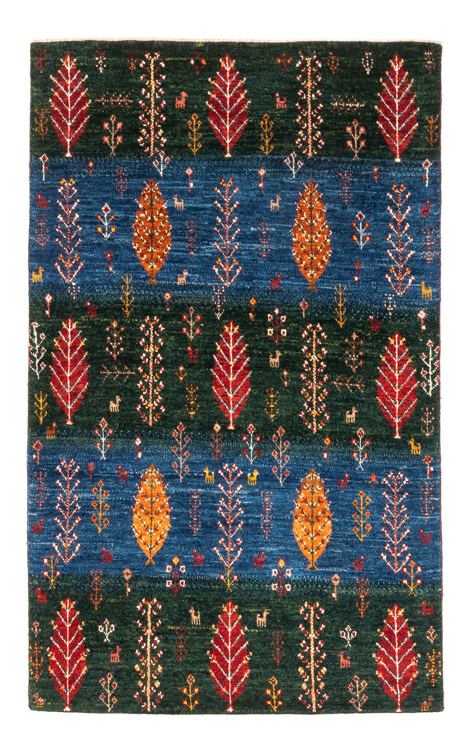 Tapis Gabbeh - Loribaft Persan - Royal - 132 x 84 cm - multicolore