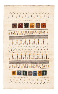 Tapis Gabbeh - Loribaft Persan - Royal - 122 x 78 cm - crème