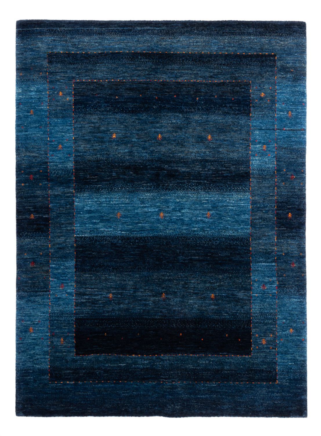 Tapis Gabbeh - Loribaft Persan - 202 x 154 cm - bleu
