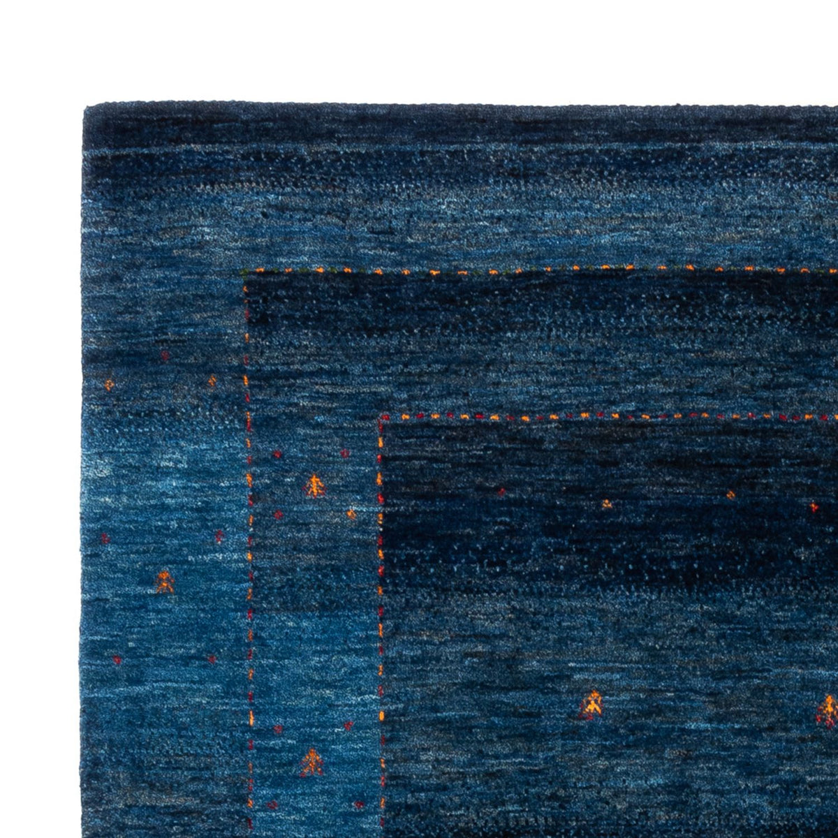 Tapis Gabbeh - Loribaft Persan - 202 x 154 cm - bleu