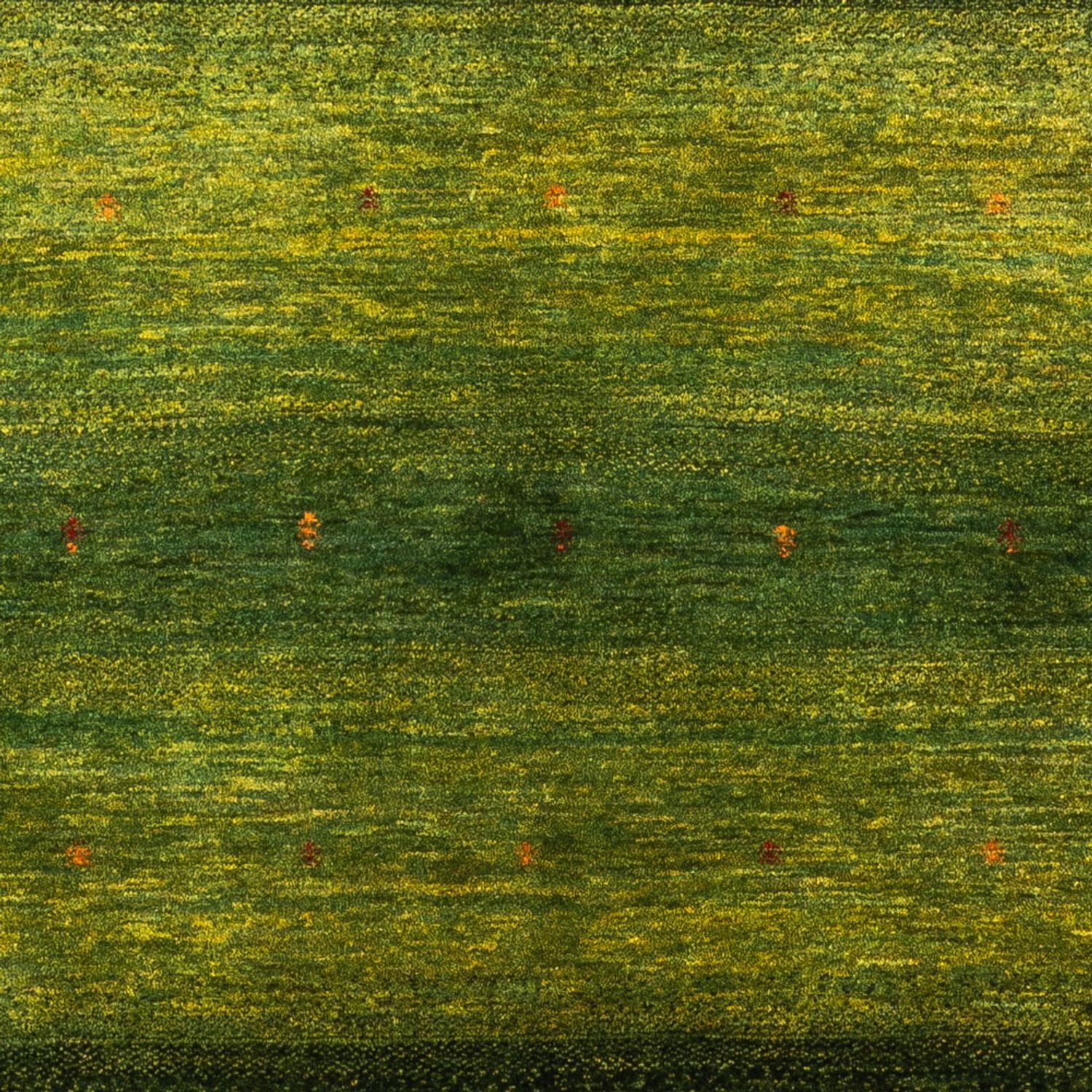 Tapis Gabbeh - Loribaft Persan - 202 x 151 cm - vert