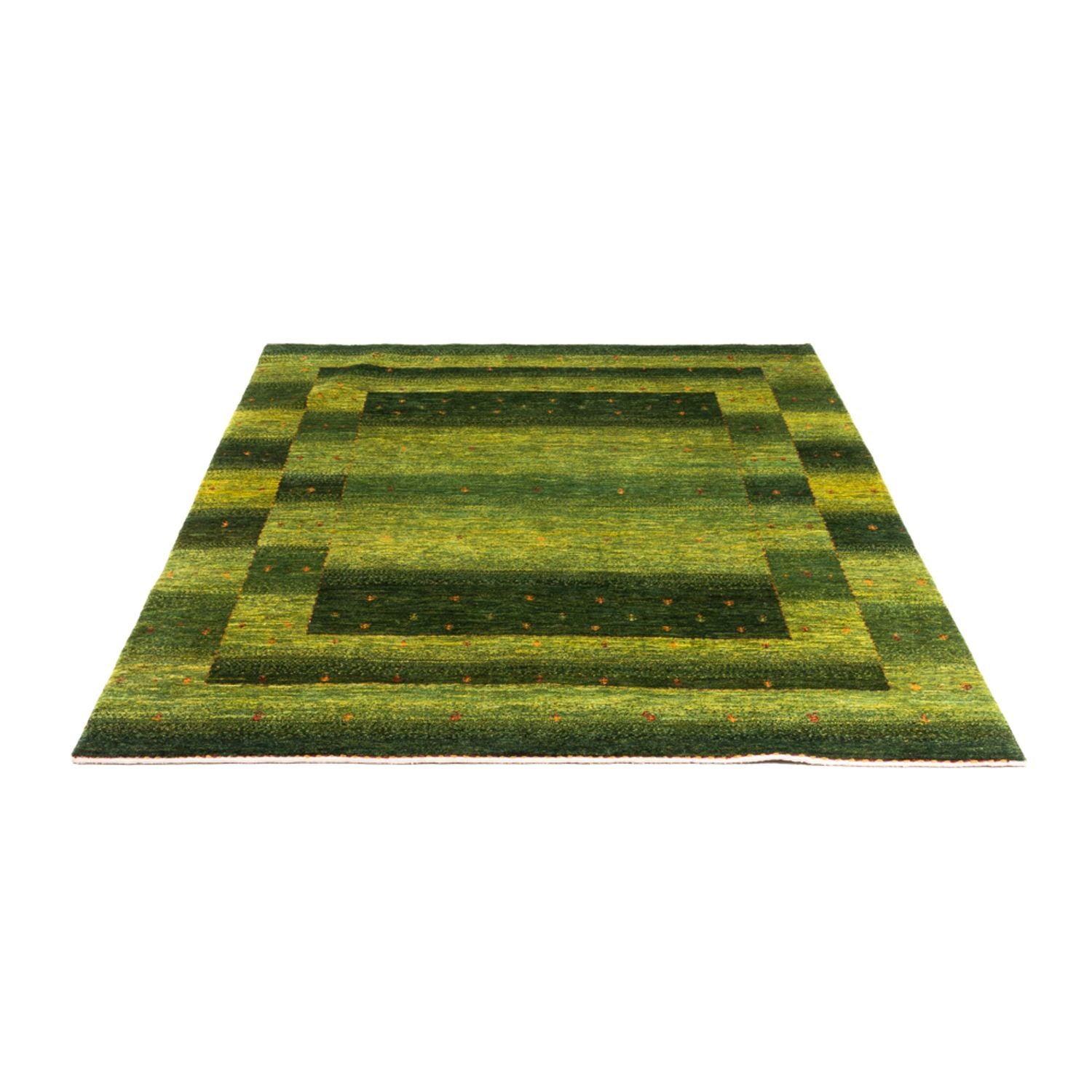 Tapis Gabbeh - Loribaft Persan - 202 x 151 cm - vert