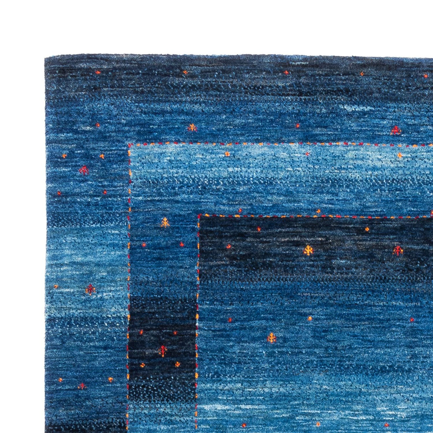 Tapis Gabbeh - Loribaft Persan - 215 x 152 cm - bleu