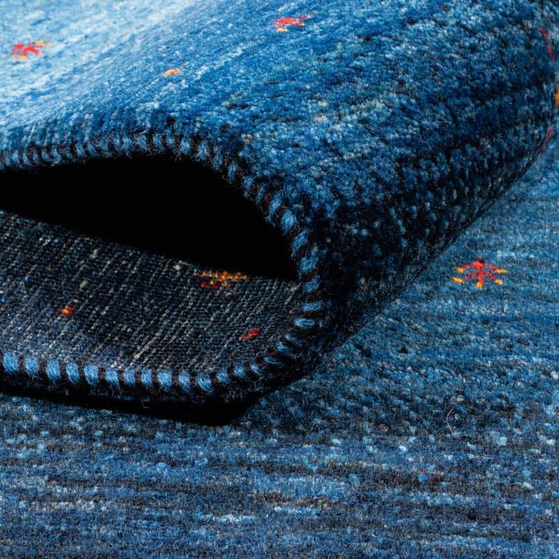 Tapis Gabbeh - Loribaft Persan - 215 x 152 cm - bleu