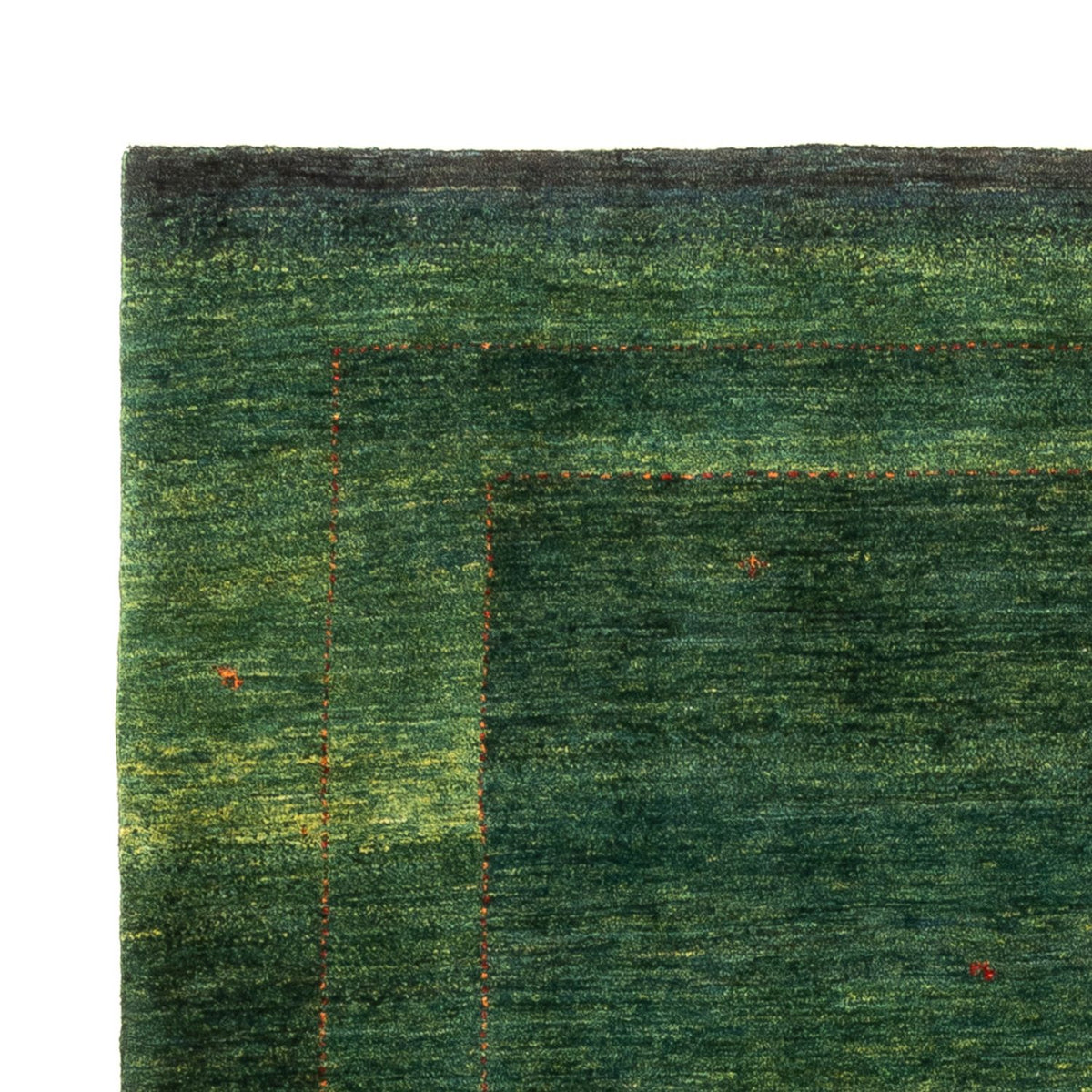 Tapis Gabbeh - Loribaft Persan - 197 x 135 cm - vert