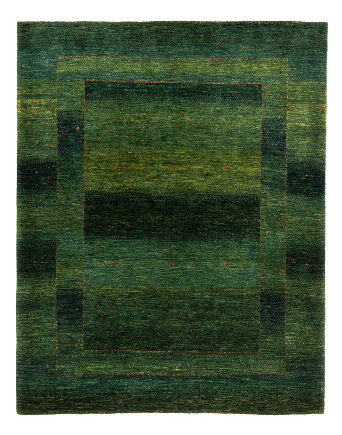 Tapis Gabbeh - Loribaft Persan - 200 x 160 cm - vert