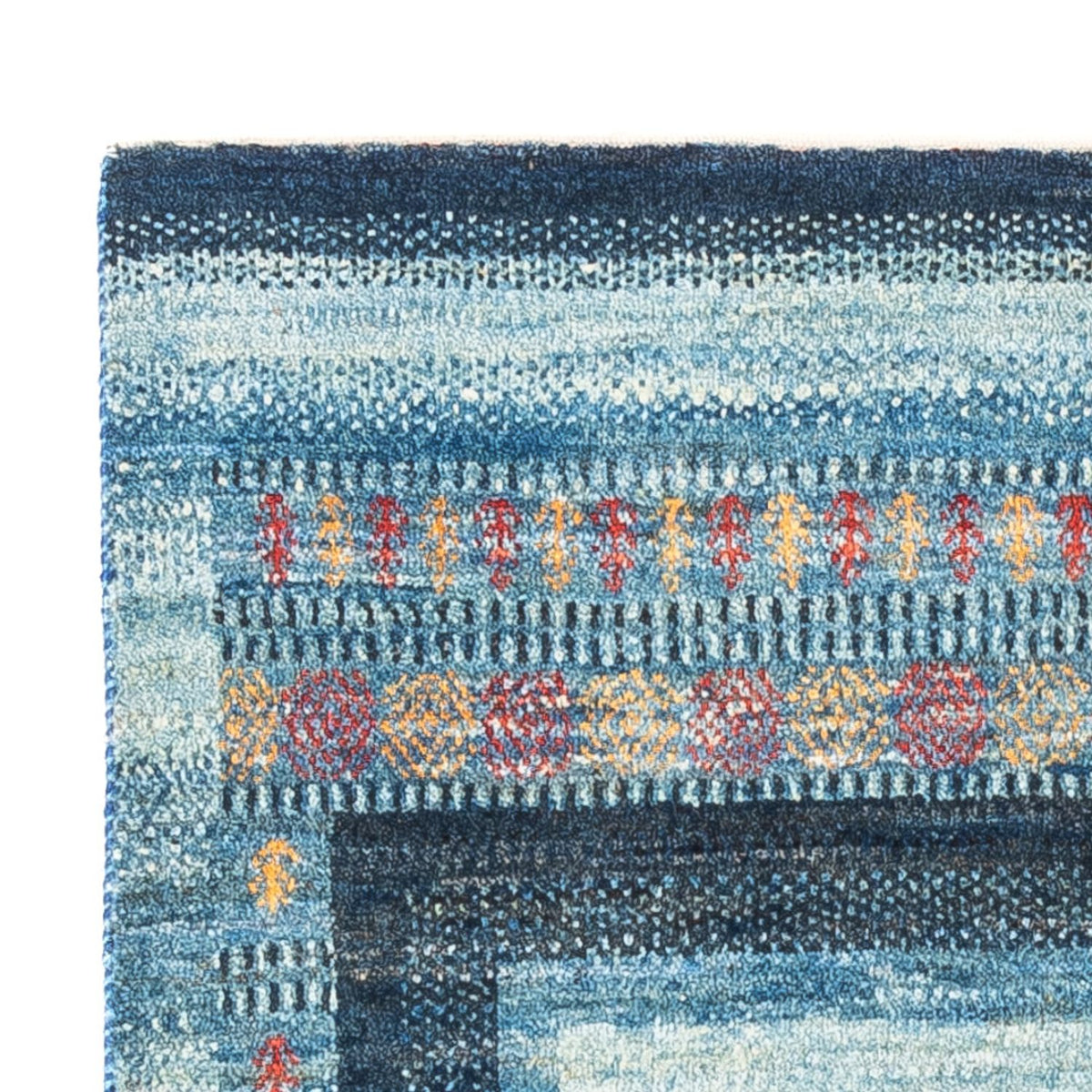Tapis Gabbeh - Loribaft Persan - Royal - 128 x 78 cm - bleu